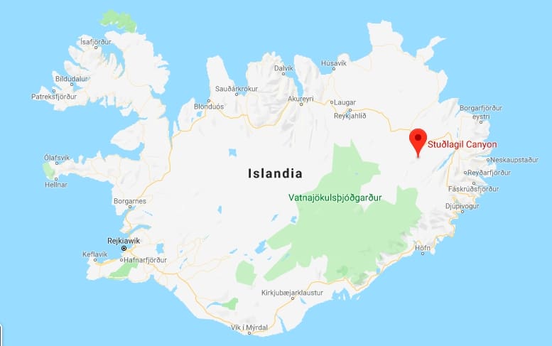 Kanion Stuðlagil